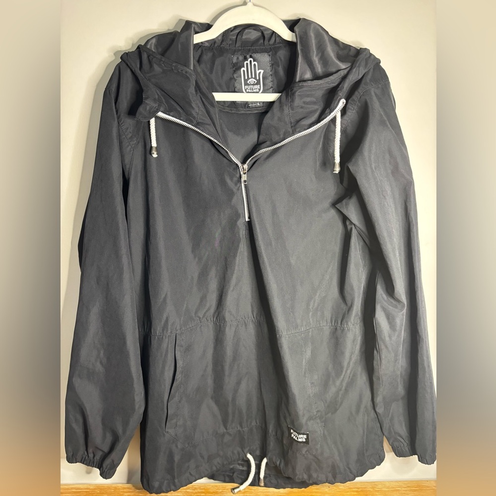 Future Palms Black Hooded Wind ‎ Jacket